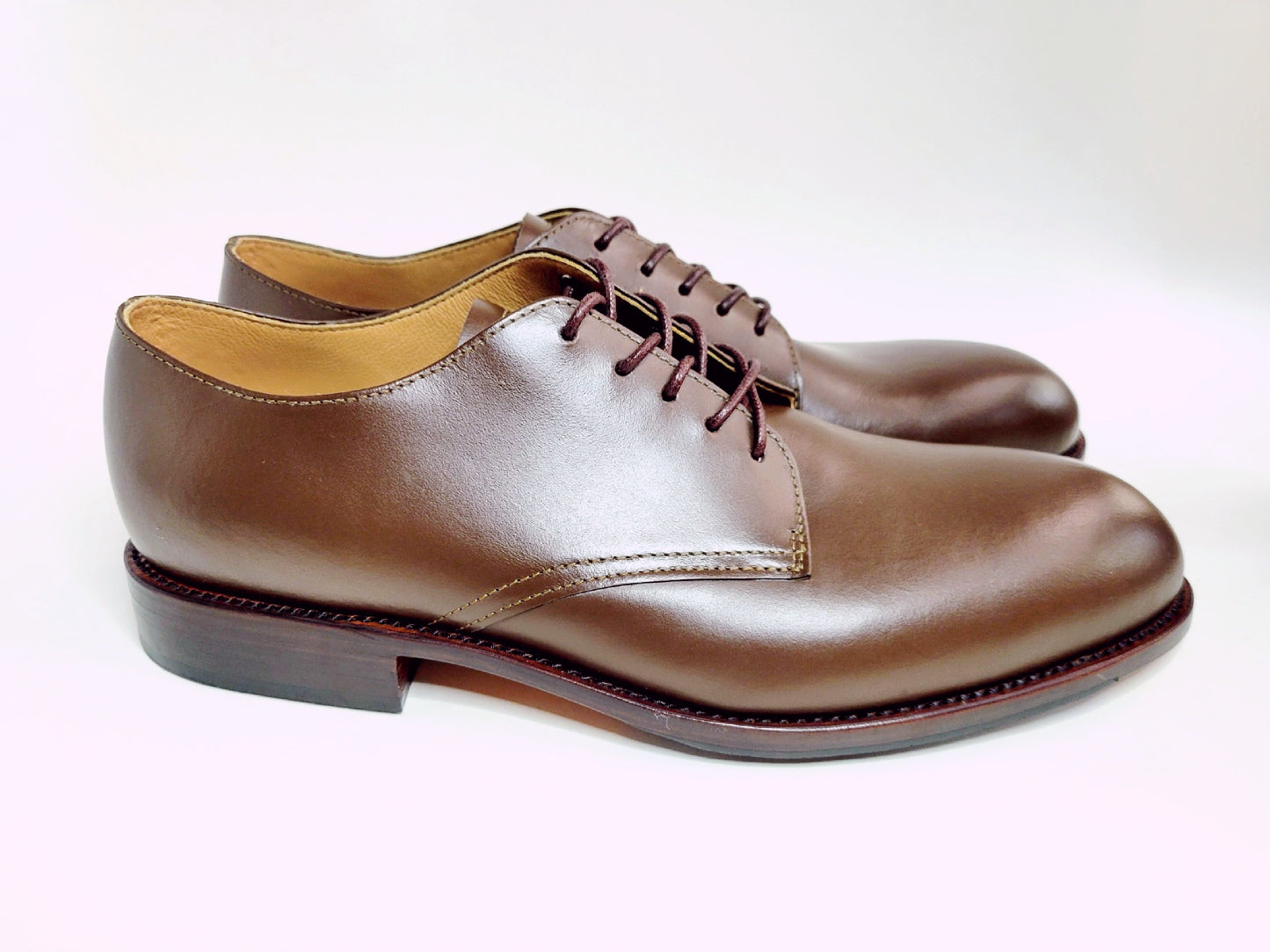 Men's Brown Leather Low Quarter Oxford